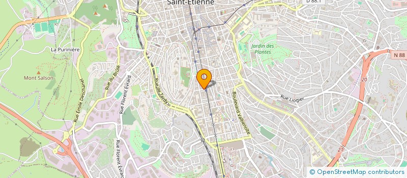 localisation de l'entreprise PRODEX à SAINT-ETIENNE
