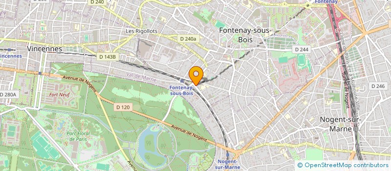localisation de l'entreprise PRODEXI à FONTENAY-SOUS-BOIS