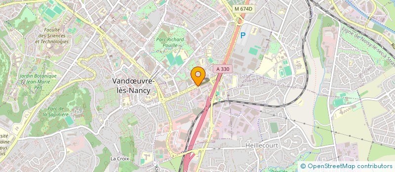 localisation de l'entreprise PRODHAL  VANDUVRE-LES-NANCY