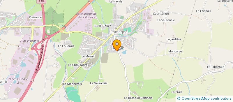 localisation de l'entreprise PRODHOMME LUDOVIC  ROMAGNE