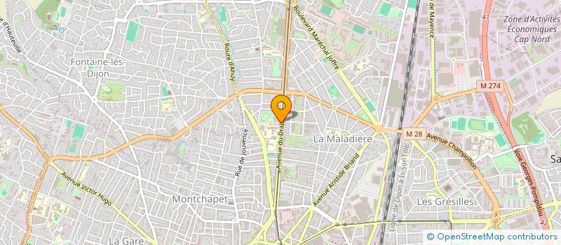 localisation de l'entreprise PRODHON GULLO  DIJON