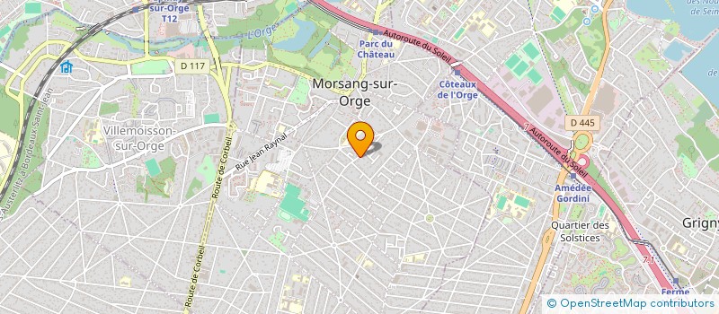 localisation de l'entreprise PRODHYG à MORSANG-SUR-ORGE