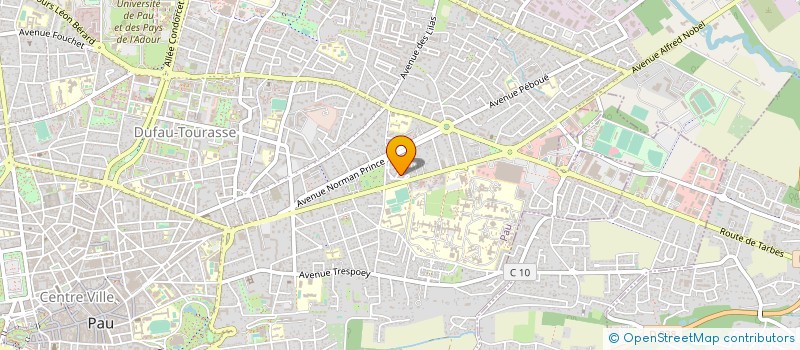 localisation de l'entreprise PRODHYMAT à PAU
