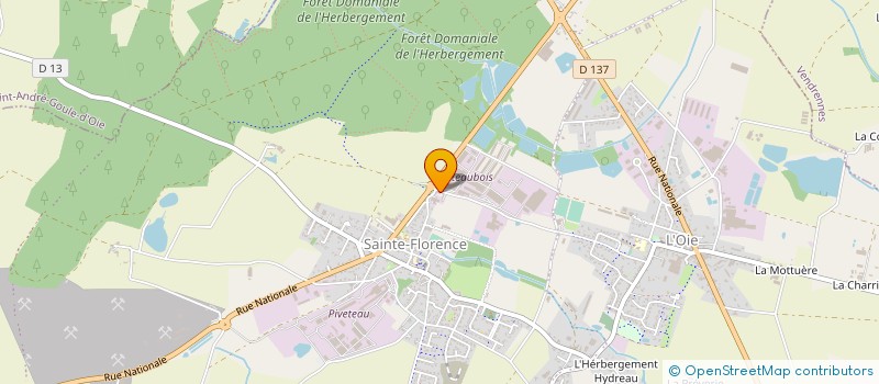localisation de l'entreprise PRODIA OUEST à SAINTE-FLORENCE