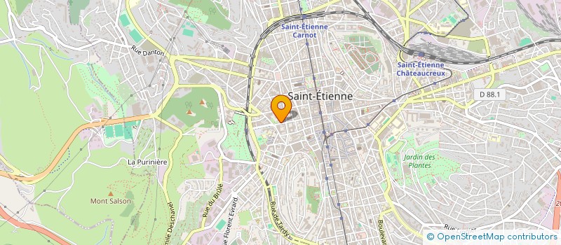 localisation de l'entreprise PRODIBAT à SAINT-ETIENNE