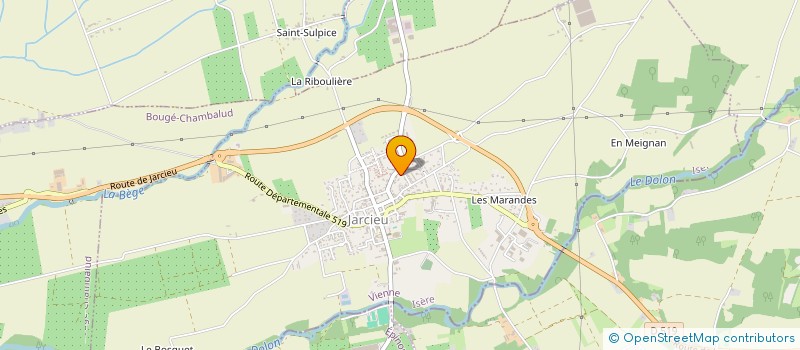 localisation de l'entreprise PRODIF  JARCIEU