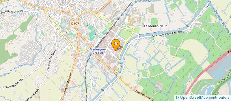 localisation de l'entreprise PRODIF à MANOSQUE