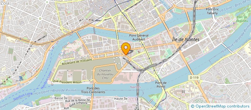 localisation de l'entreprise PRODIF TV à NANTES