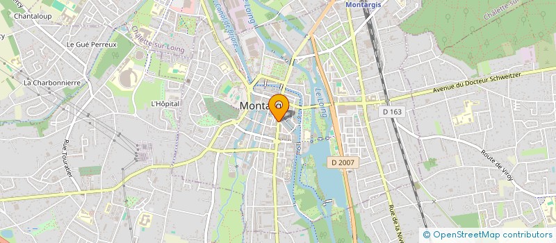 localisation de l'entreprise PRODIFF'COIFFURE  MONTARGIS