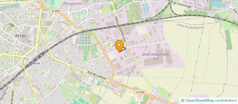 localisation de l'entreprise PRODIGE LOGISTIC à ARRAS