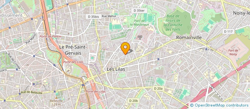 localisation de l'entreprise PRODIGIMA à LES LILAS