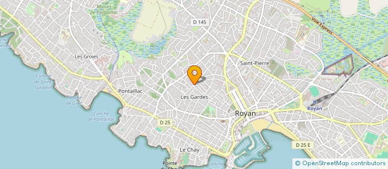 localisation de l'entreprise PRODIGIT à ROYAN