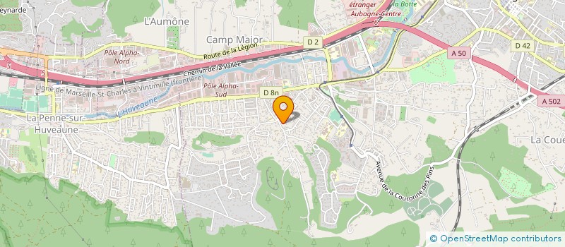 localisation de l'entreprise PRODIGO  AUBAGNE