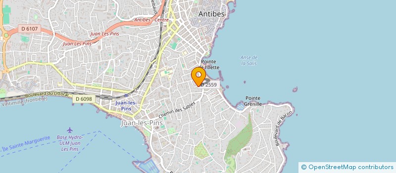 localisation de l'entreprise PRODILEX SARRL à ANTIBES