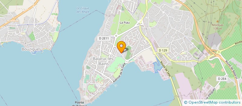 localisation de l'entreprise PRODIMAR à BALARUC LES BAINS