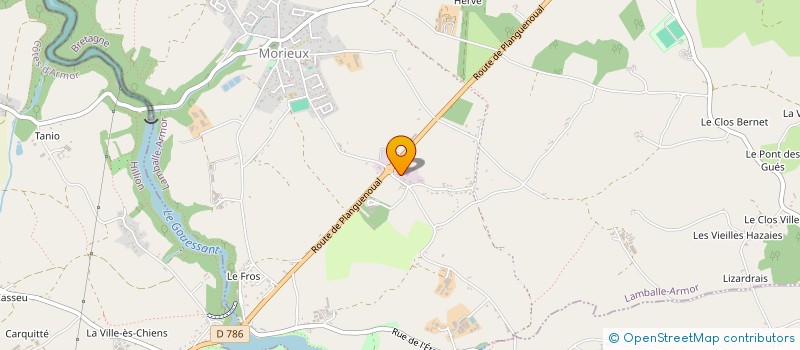 localisation de l'entreprise PRODIMAT  QUESSOY