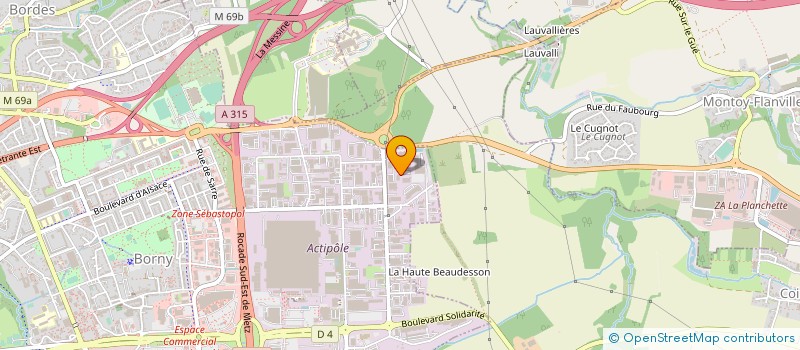 localisation de l'entreprise PRODIME à METZ