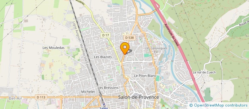 localisation de l'entreprise PRODINOV à SALON-DE-PROVENCE