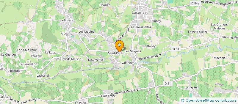 localisation de l'entreprise PRODINVEST CEC  LACENAS