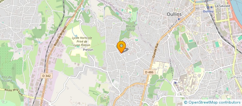 localisation de l'entreprise PRODIQUA à SAINT-GENIS-LAVAL