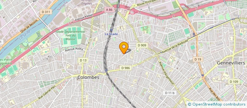 localisation de l'entreprise PRODIS  COLOMBES