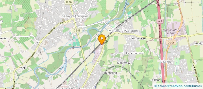 localisation de l'entreprise PRODISO  MARCILLY-D'AZERGUES