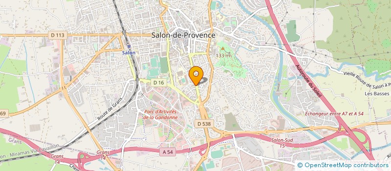 localisation de l'entreprise PRODITEC SA à SALON-DE-PROVENCE