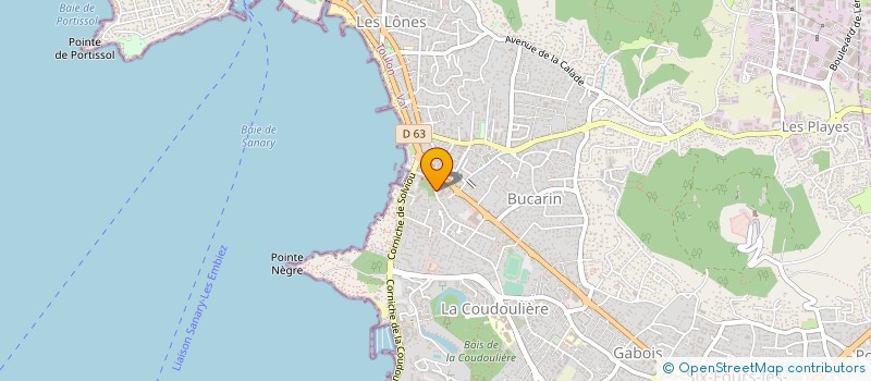 localisation de l'entreprise PRODIVAR  SIX-FOURS-LES-PLAGES