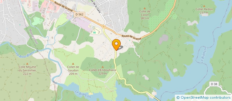 localisation de l'entreprise PRODIX  MONTAUROUX