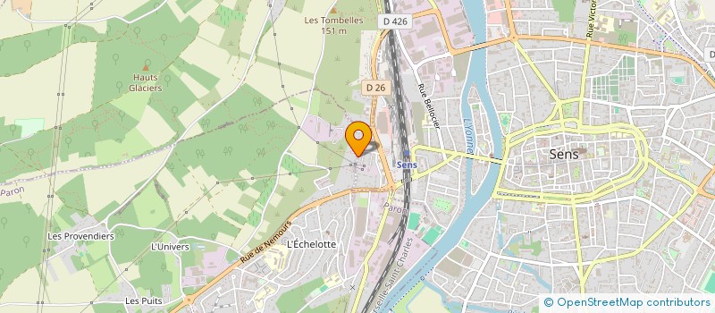 localisation de l'entreprise PRODOMA à SENS