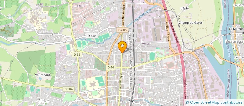 localisation de l'entreprise PRODRIVE 2.0 à VILLEFRANCHE-SUR-SAONE