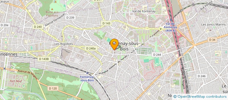 localisation de l'entreprise PRODRIVE à FONTENAY-SOUS-BOIS