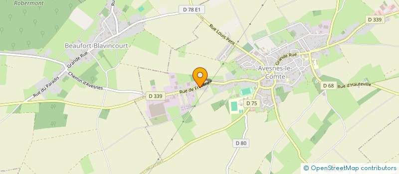 localisation de l'entreprise PRODUC'FRITES  AVESNES-LE-COMTE