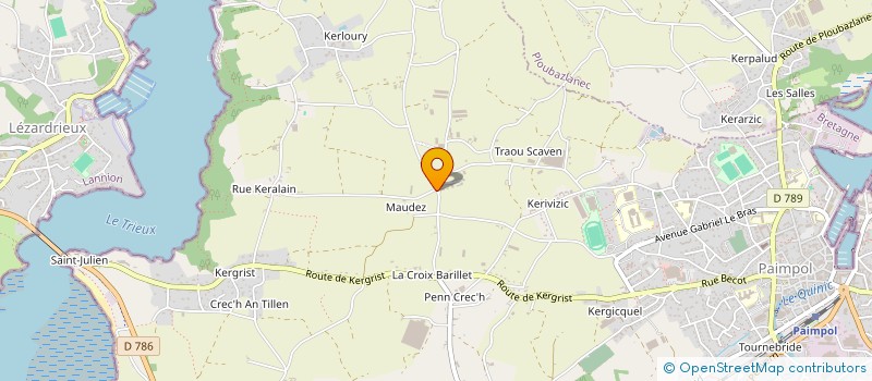 localisation de l'entreprise PRODUCIA  PAIMPOL