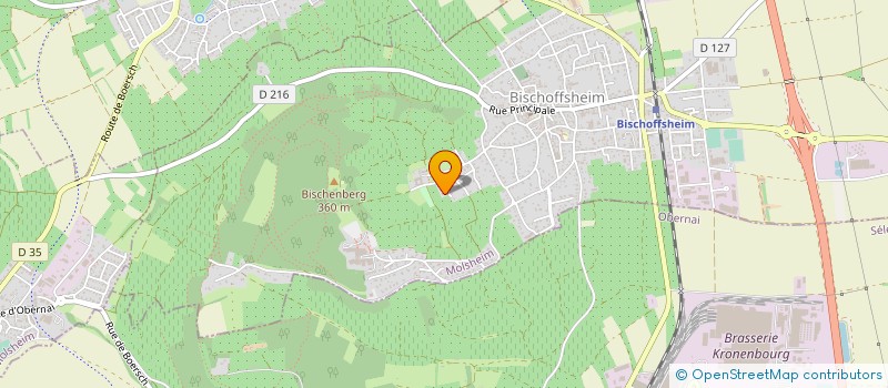 localisation de l'entreprise PRODUCIMMO  BISCHOFFSHEIM