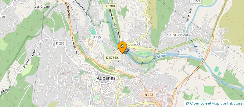 localisation de l'entreprise PRODUCT AUBRIOT COMPOS ARDECHE PISCINES à VOGUE