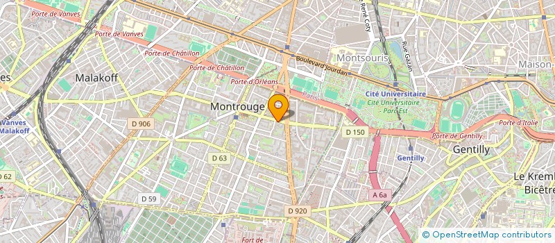 localisation de l'entreprise PRODUCT DIFFUS CHIMIQ ELECTRIQUE MECAN à MONTROUGE