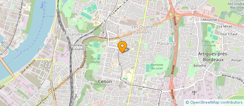 localisation de l'entreprise PRODUCT PLAYER  CENON