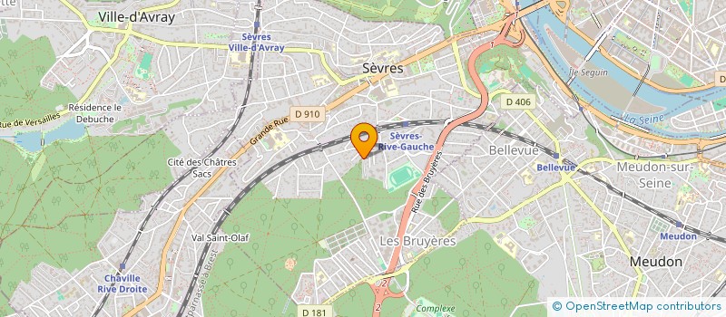 localisation de l'entreprise PRODUCT REALISA OEUVRES UTILES A TOUS à SEVRES