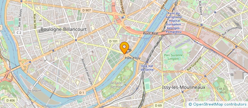 localisation de l'entreprise PRODUCTEURS ASSOCIES à BOULOGNE-BILLANCOURT