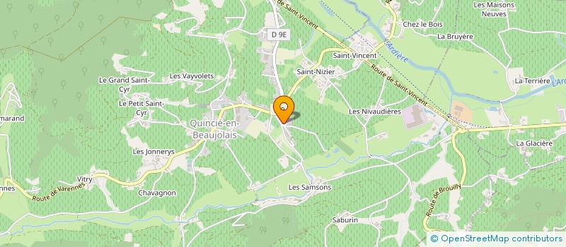 localisation de l'entreprise PRODUCTEURS BEAUJOLAIS BOURGOGNE à QUINCIE-EN-BEAUJOLAIS