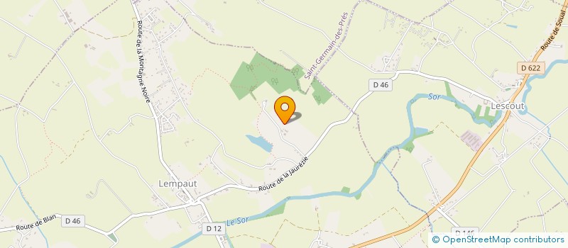 localisation de l'entreprise PRODUCTEURS DE REVES  LEMPAUT