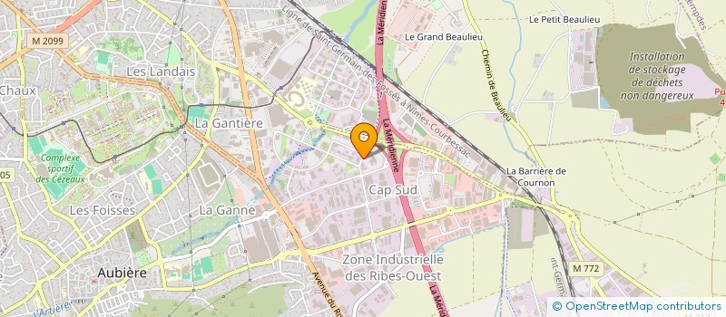 localisation de l'entreprise PRODUCTEURS DE VOLAILLES PLEIN AIR D'AUVERGNE  AUBIERE