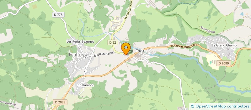 localisation de l'entreprise PRODUCTEURS DES DOMES  SAINT-GENES-CHAMPANELLE