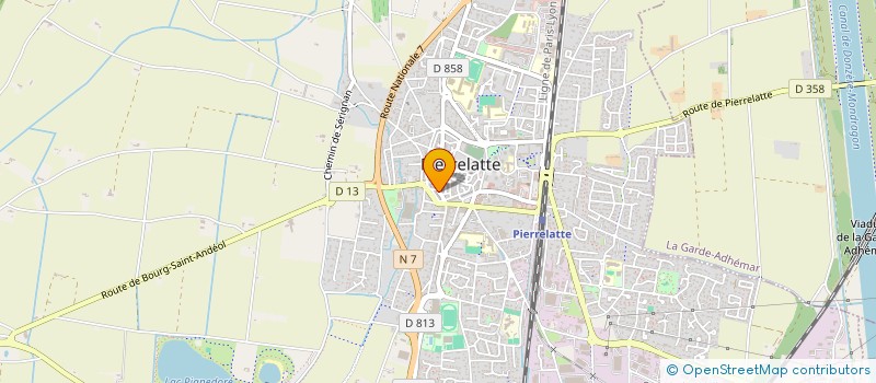 localisation de l'entreprise PRODUCTEURS ET COMPAGNIE à PIERRELATTE