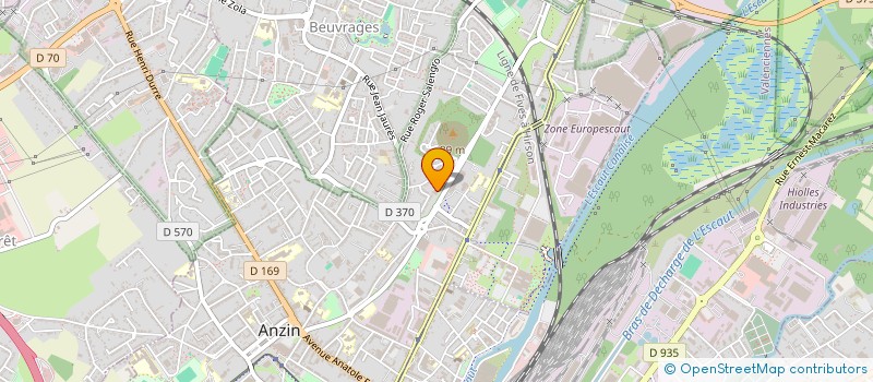 localisation de l'entreprise PRODUCTEURS EUROPEENS ASSOCIES à ANZIN