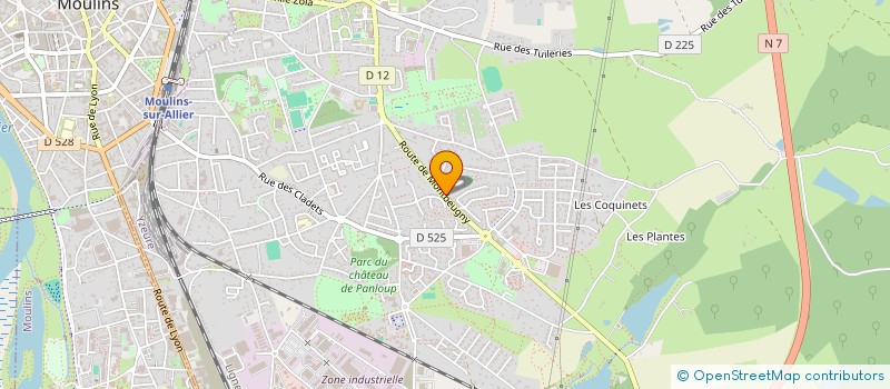 localisation de l'entreprise PRODUCTIC à TOULON-SUR-ALLIER