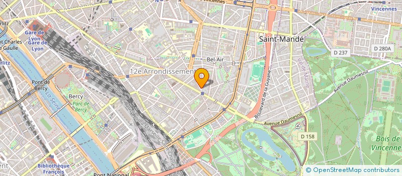 localisation de l'entreprise PRODUCTION 142 CHARONNE  PARIS