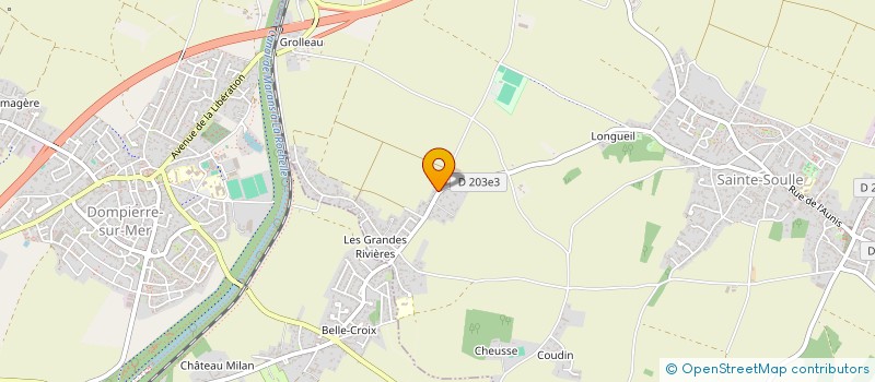 localisation de l'entreprise PRODUCTION 17  SAINTE-SOULLE