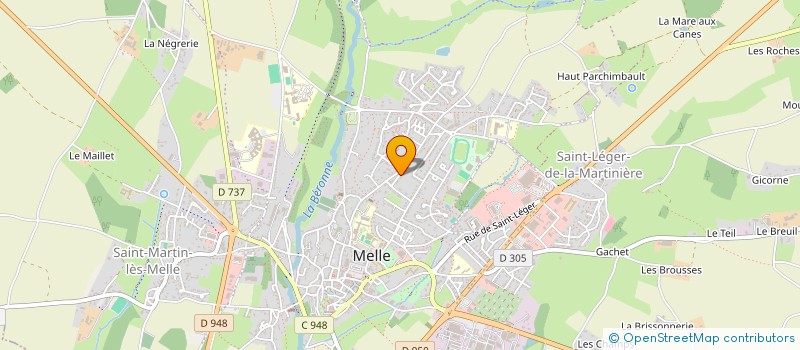 localisation de l'entreprise PRODUCTION 17  MELLE